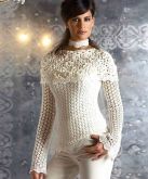 linda blusa de croche feito a mao